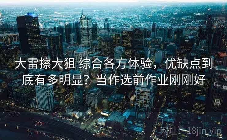 大雷擦大狙 综合各方体验，优缺点到底有多明显？当作选前作业刚刚好