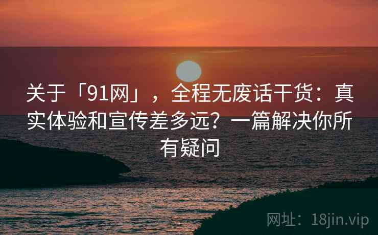 关于「91网」，全程无废话干货：真实体验和宣传差多远？一篇解决你所有疑问